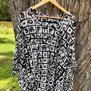 RUNDHOLZ Black Label Calculate My Net Tunic